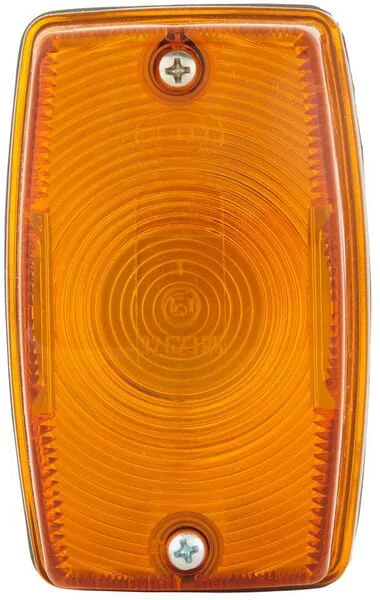 Hella - 2BA002324001 - Kontrollleuchte 21W, Rechteckig, 12/24V, Gelb, Aufschraubbar, 114x50x70mm
