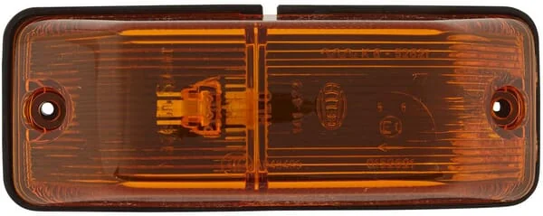 Hella - 2BM006692021 - Kontrollleuchte 21W, Rechteckig, 12/24V, Gelb, Aufschraubbar, 140x – Rechts