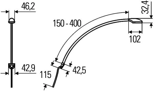Hella - 2JA343720157 - Innenraumleuchte LED, 9/31V, Rot, 545x1 LED