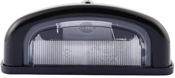 Hella - 2KA001386231 - Nummernschildleuchte 5W, Rechteckig, 12V, Transparent, Aufschraubbar, 105x40x55mm, Flachsteckeranschluss, Hella – Hinten