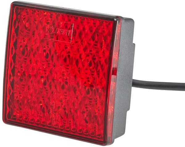 Hella - 2NE357029041 - Nebelleuchte LED, Quadratisch, 12V, Rot, Aufschraubbar, 80x33.7x80mm, Hella Valuefit