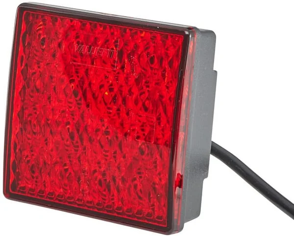 Hella - 2NE357029141 - Nebelleuchte LED, Quadratisch, 24V, Rot, Aufschraubbar, 80x33.7x80mm, Hella Valuefit