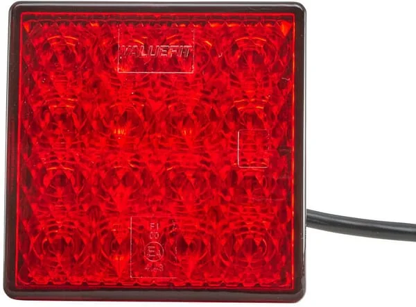 Hella - 2NE357029141 - Nebelleuchte LED, Quadratisch, 24V, Rot, Aufschraubbar, 80x33.7x80mm, Hella Valuefit