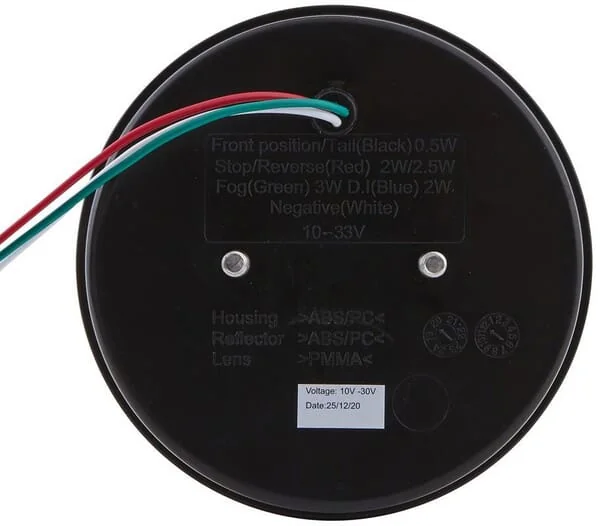 Hella - 2NR357027051 - Rückleuchte LED, Rund, 10/30V, Transparent/Rot, Aufschraubbar, Diameter 122mm, 24 LEDs, Hella Valuefit