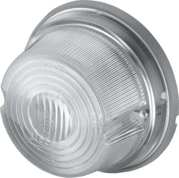 Hella - 2PF001259631 - Kennzeichenleuchte 5W, Rund, 12V, Transparent, Aufschraubbar, Hella