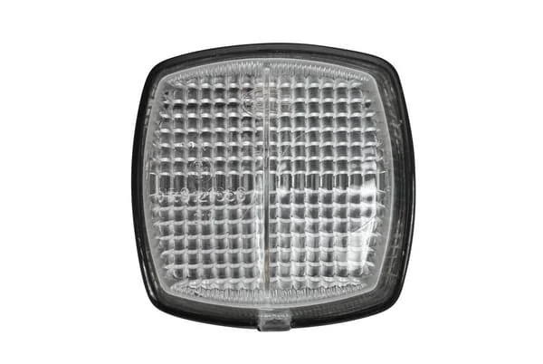 Hella - 2PF004081001 - Markierungsleuchte 5W, Quadratisch, 12V, Transparent/Weiß, Verschraubt, 62x42x62mm, Hella