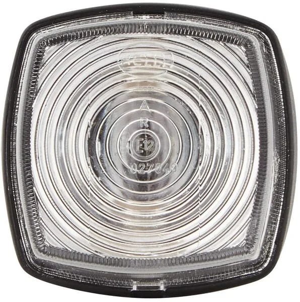Hella - 2PF996112031 - Markierungsleuchte 5W, Quadratisch, 12V, Transparent, Verschraubt, 62xHella