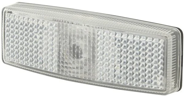 Hella - 2PG006717021 - Markierungsleuchte 5W, Rechteckig, 12V, Weiß, Verschraubt, 110x25x40mm, Hella