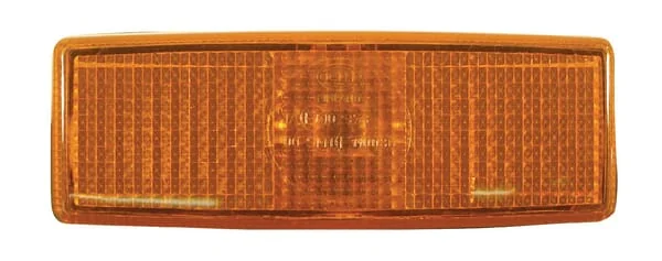 Hella - 2PS006717031 - Markierungsleuchte 5W, Rechteckig, 12/24V, Bernsteinfarben, Verschraubt, 110x25x40mm, Hella