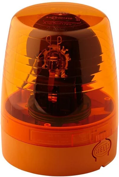 Hella - 2RL008965011 - Drehleuchte Halogen, 24V, Gehäuse: Gelb, Aufschraubbar, Diameter 147mm x190,5mm, Juniorplus von Hella