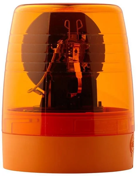 Hella - 2RL008965011 - Drehleuchte Halogen, 24V, Gehäuse: Gelb, Aufschraubbar, Diameter 147mm x190,5mm, Juniorplus von Hella