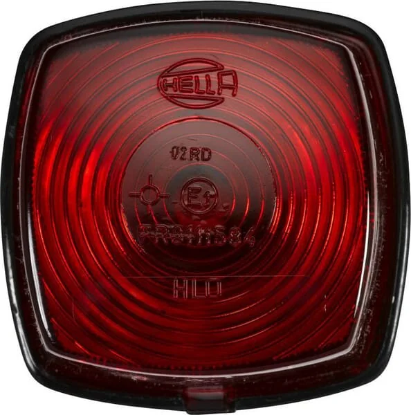 Hella - 2SA003057021 - Rückleuchte Quadratisch, 12/24V, Rot, Aufschraubbar, 62x40x62mm, Hella