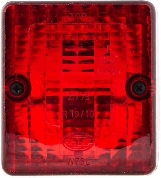 Hella - 2SA996012091 - Rückleuchte Rechteckig, 12/24V, Rot, Aufschraubbar, 90x60x80mm, Hella