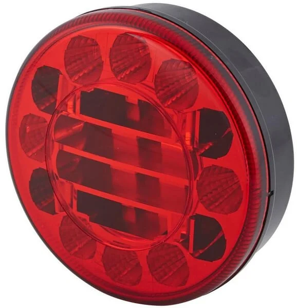 Hella - 2SB357027011 - Bremsleuchte LED, Rund, 10/30V, Rot, Aufschraubbar, Diameter 122mm, 24 LEDs, Hella Valuefit