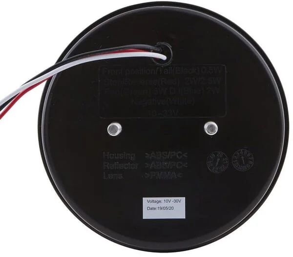 Hella - 2SB357027011 - Bremsleuchte LED, Rund, 10/30V, Rot, Aufschraubbar, Diameter 122mm, 24 LEDs, Hella Valuefit