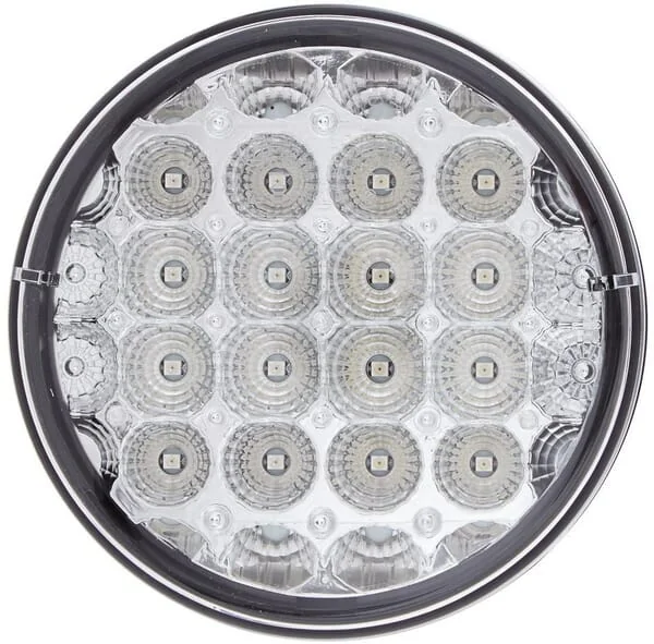 Hella - 2SD344200001 - Rückleuchte LED, 4,50W, Rund, 12/24V, Gelb/Transparent, Aufschraubbar, Diameter 122,5mm, 24 LEDs, Hella