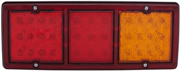 Hella - 2SD357024001 - Rückleuchte LED, Rechteckig, 9/36V, Rot/Bernstein, Aufschraubbar, 326x68x130mm, 33 LEDs, Hella Valuefit