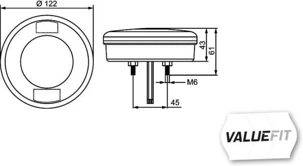 Hella - 2SD357027001 - Ruecklicht