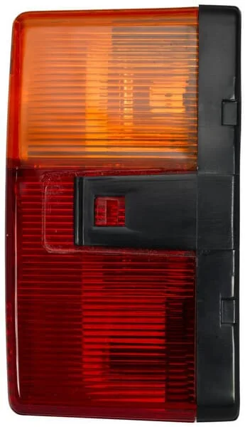 Hella - 2SE004623001 - Quadratische Rückleuchte, 12V, Bernstein/Rot, Aufschraubbar, 102x55x98mm, Hella