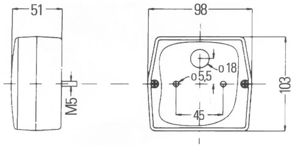 Hella - 2SE998530077 - Ruecklicht 12V