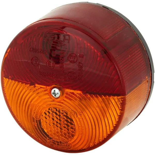 Hella - 2SW003185041 - Runde Rückleuchte, 24V, Rot/Orange, Aufschraubbar, Diameter 82mm, Hella