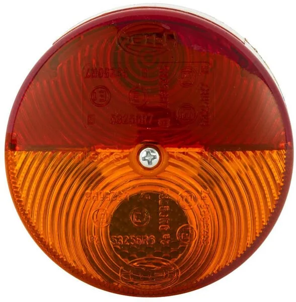 Hella - 2SW003185041 - Runde Rückleuchte, 24V, Rot/Orange, Aufschraubbar, Diameter 82mm, Hella