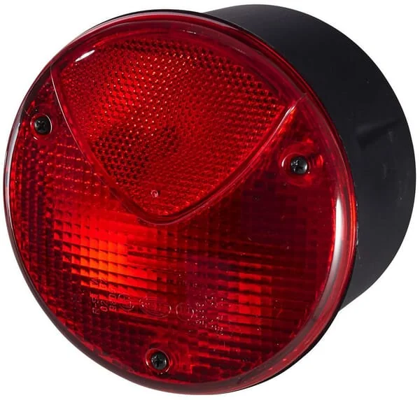 Hella - 2TA964169061 - Bremsleuchte Rund, 12/24V, Rot, Aufschraubbar, Diameter 122,5mm, Hella