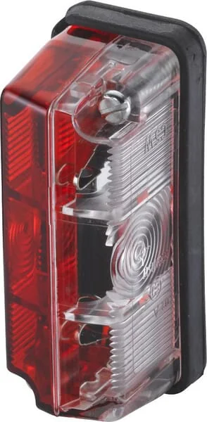 Hella - 2TJ003168151 - Markierungsleuchte 5W, Rechteckig, 12V, Rot/Weiß, Aufschraubbar, Hella