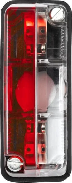 Hella - 2TJ003168151 - Markierungsleuchte 5W, Rechteckig, 12V, Rot/Weiß, Aufschraubbar, Hella