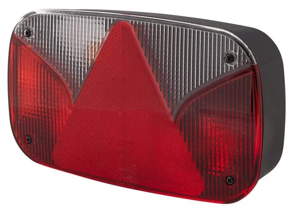 Hella - 2VA998232291 - Rückleuchte Links Rechteckig, 12V, Rot/Orange, Aufschraubbar, 247x60x138mm, Hella
