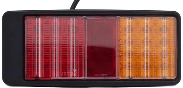 Hella - 2VB357020001 - Rückleuchte LED, Rechteckig, 9/10/30/36V, Rot/Orange, Aufschraubbar, 223x35x98mm, 27 LEDs, Hella Valuefit
