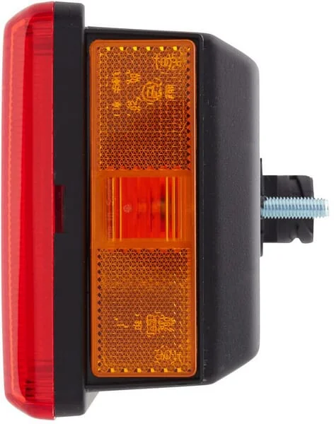 Hella - 2VD007323131 - Rückleuchte Rechteckig, 24V, Transparent/Bernstein/Rot, Aufschraubbar, 476x83x131mm, 8-Polig, Hella