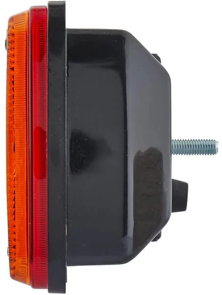 Hella - 2VP003567111 - Rückleuchte Links Rechteckig, 12/24V, Rot/Braun/Gelb, Aufschraubbar, 343x75x133mm, Hella