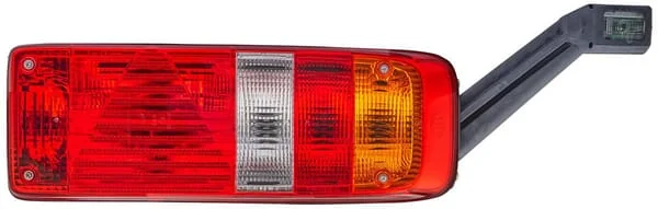 Hella - 2VP340931161 - Rückleuchte Rechts Rechteckig, 24V, Bernstein/Transparent/Rot, Aufschraubbar, Hella