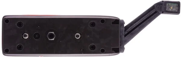 Hella - 2VP340931171 - Rückleuchte Links Rechteckig, 24V, Bernsteinfarben/Transparent/Rot, Aufschraubbar, Hella