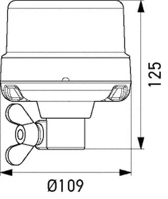 Hella - 2XD066146011 - LED Rundumleuchte Nano