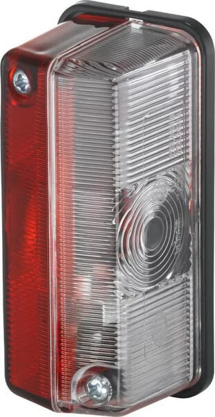 Hella - 2XS005020001 - Begrenzungsleuchte Rechteckig, 24V, Rot/Weiß, Schraubmontage, Hella