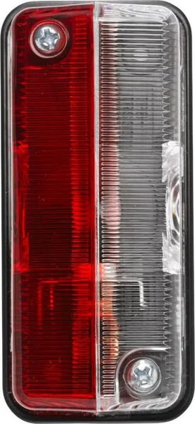Hella - 2XS005020001 - Begrenzungsleuchte Rechteckig, 24V, Rot/Weiß, Schraubmontage, Hella