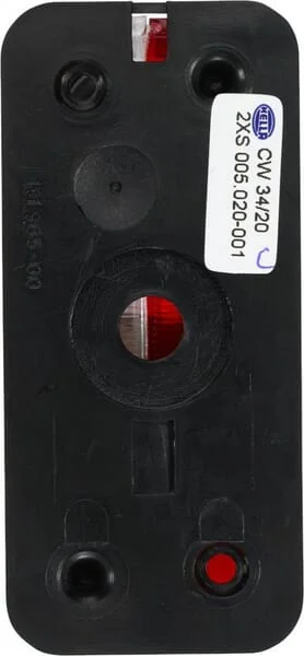 Hella - 2XS005020001 - Begrenzungsleuchte Rechteckig, 24V, Rot/Weiß, Schraubmontage, Hella