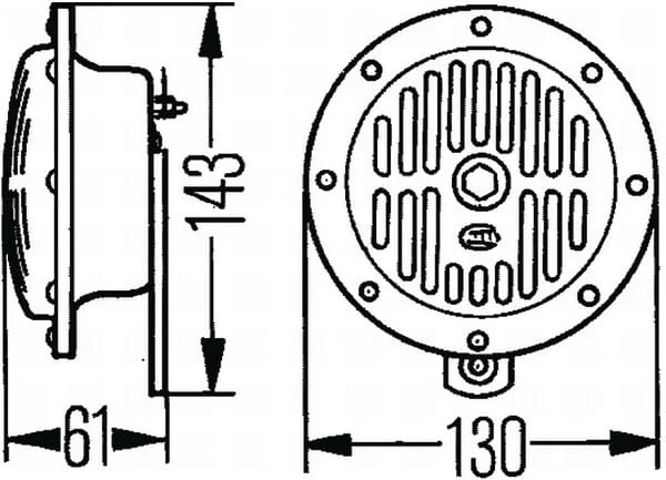 Hella - 3CA004811031 - Hupe 24V