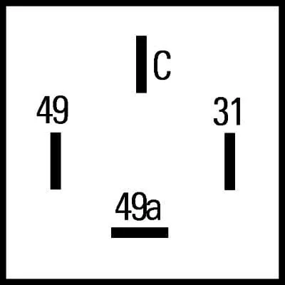 Hella - 4DM009492001 - Blinkrelais, 4-Polig, 24 V