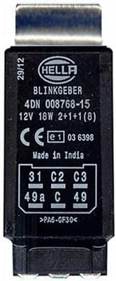 Hella - 4DN008768151 - Blinkrelais, 6-Polig, 12 V