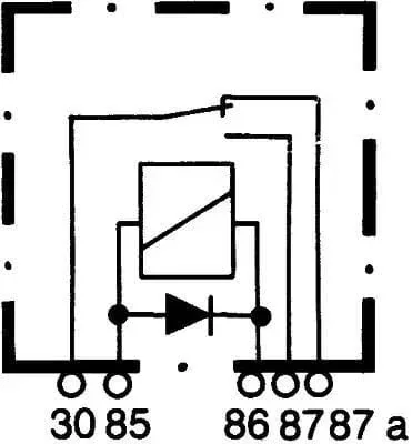 Hella - 4RD933332627 - Relais 12V 30A/40A, 5-Polig, Schalter, Mit Halter