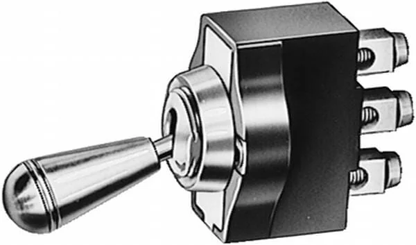 Hella - 6FG002312001 - Kippschalter, S28, 3-polig, Ø 12,5mm, chrom