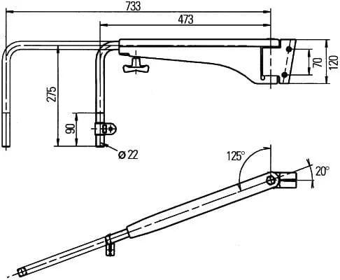 Hella - 8HG501253012 - Spiegelhalterung – Links