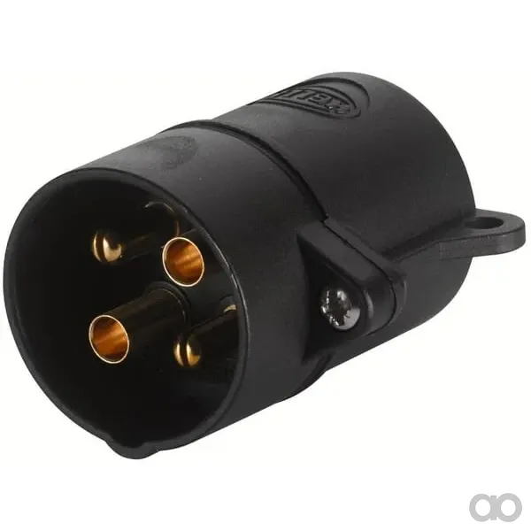 Hella - 8JA001920011 - Stecker 24V 4-Poliger Anschluss Stecker: Schraubkontakt