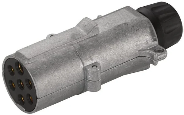 Hella - 8JA003831011 - Stecker 7-polig DIN/ISO 1185 Flachstecker Verbinder Metall