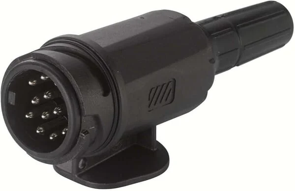 Hella - 8JA005951041 - Anhängerstecker 13-Polig, Kunststoff, 12V, Langausführung, Schraubklemmen