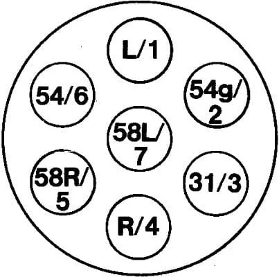 Hella - 8JB001941002 - Buchse 7-Poliger Anschluss Menge: 25