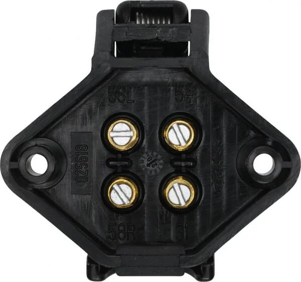 Hella - 8JB001944011 - Steckdose 24V 4-Poliger Anschluss Stecker: Schraubkontakt